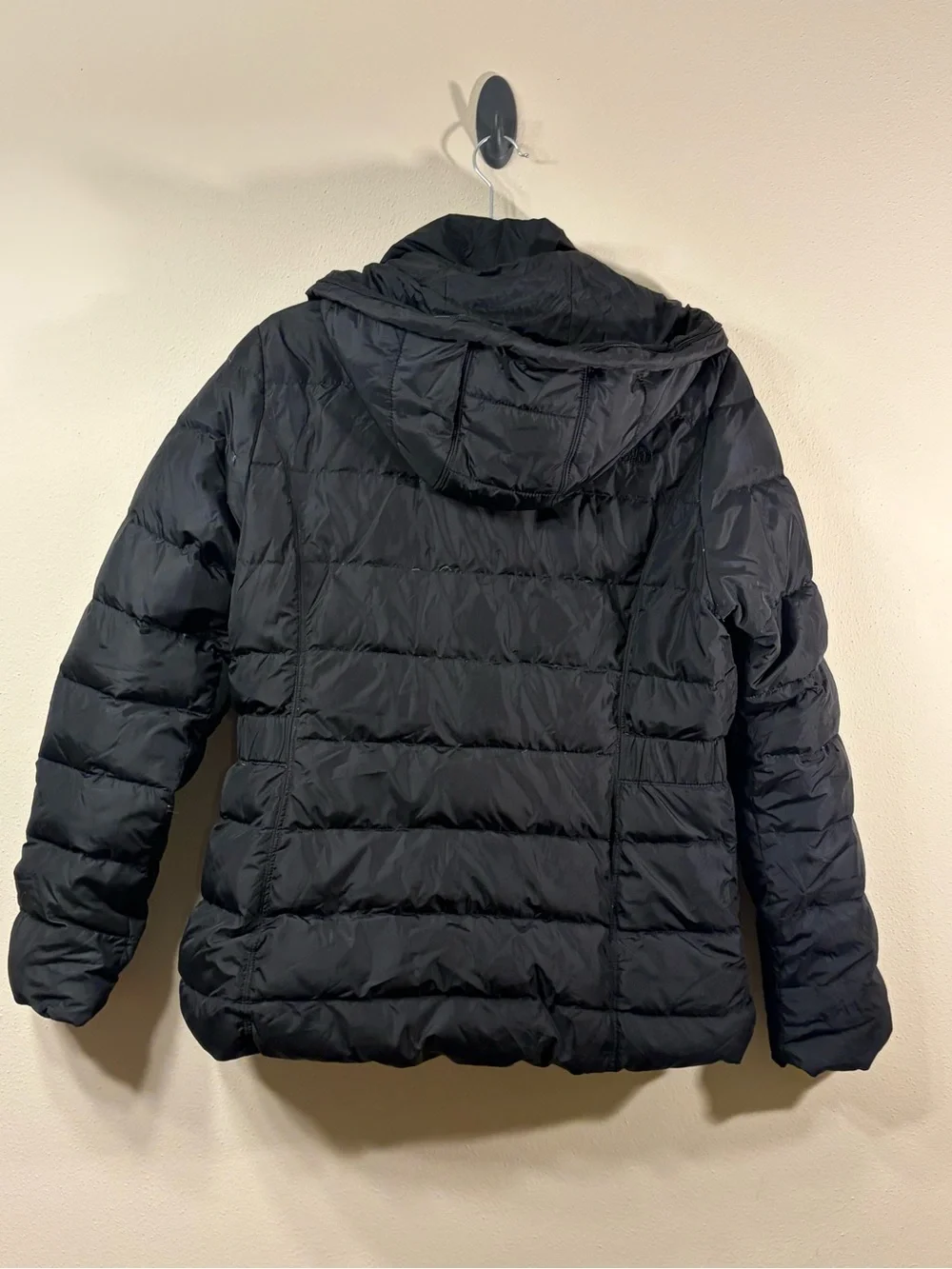 The North Face Black Hooded Quilted Puffer Jacket
